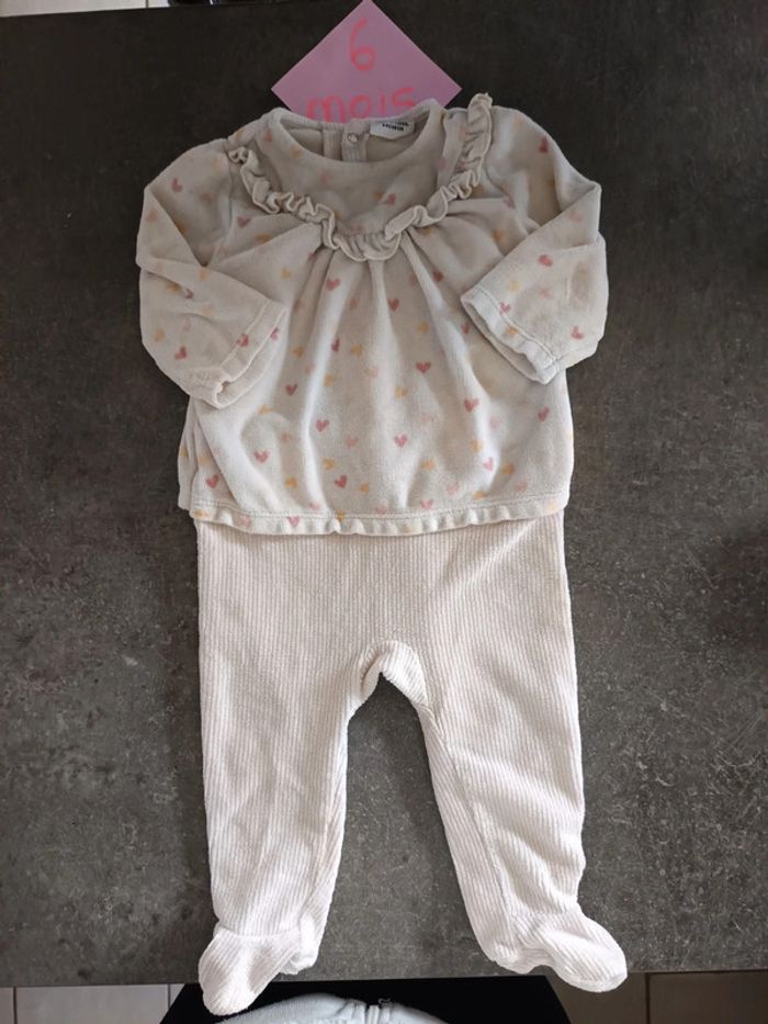 Pyjama coeurs 6 mois