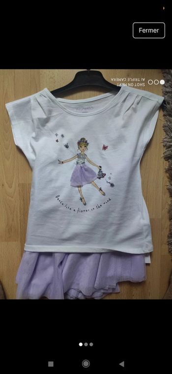 Ensemble jupe haut tulle 8ans