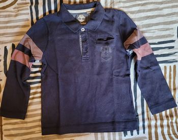 Polo manches longues Timberland 5 ans