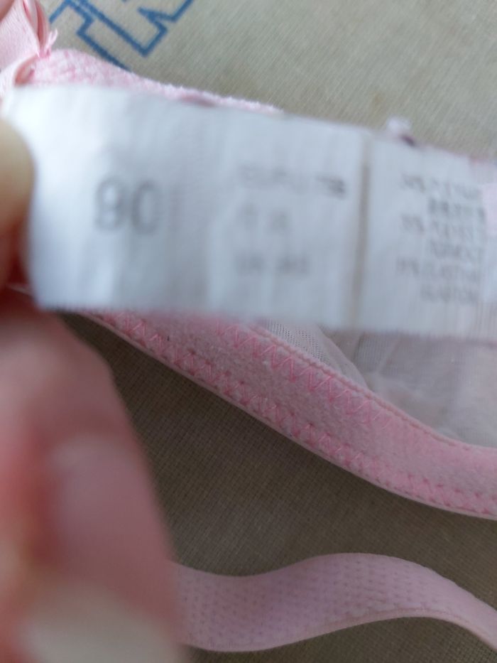 Soutien gorge rose pâle effet push up 90B - photo numéro 2