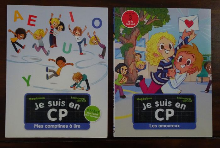 Lot de 2 livres d’apprentissage Je suis en CP