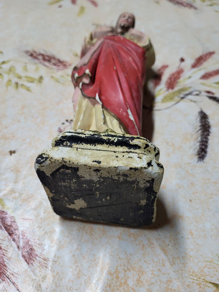 Statuette platre vintage religion - photo numéro 3