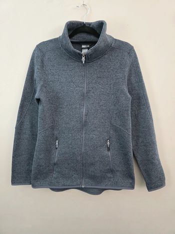 Veste polaire zippée Champion grise femme coupe cintrée col montant taille L