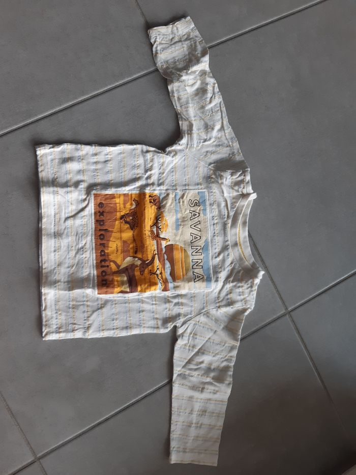 Tee shirt manches longues garçon taille 2 ans