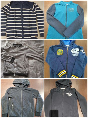 Lot sweats et gilets garçon 12 ans
