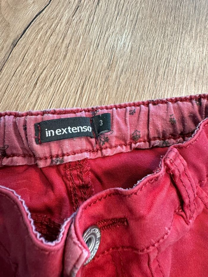 Pantalon jeans rouge fille - photo numéro 2