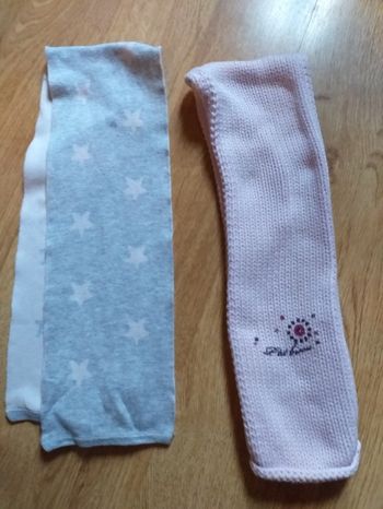 Lot écharpe fille petit bisou