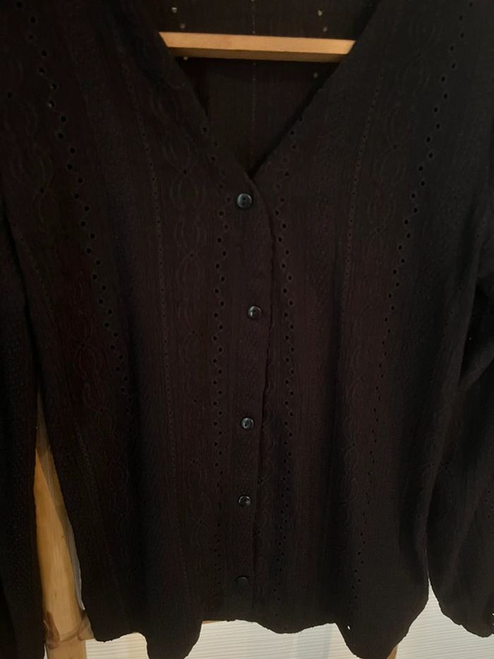 Blouse à manches longues ajouré taille XS - photo numéro 4