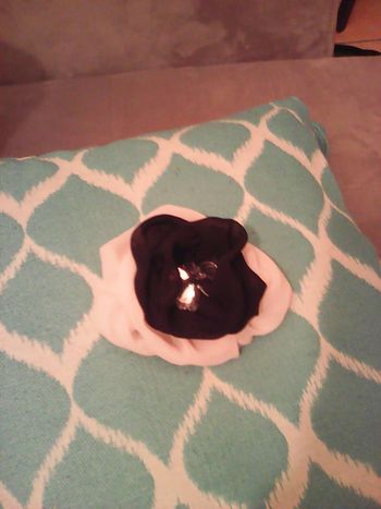 Broche fleur en tissu