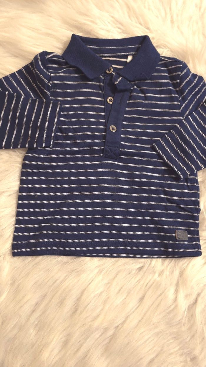 Neufs (non portés) 🤩😍🥰💙superbe ensemble salopette et polo 3 mois garçon 💙🥰😍 - photo numéro 3