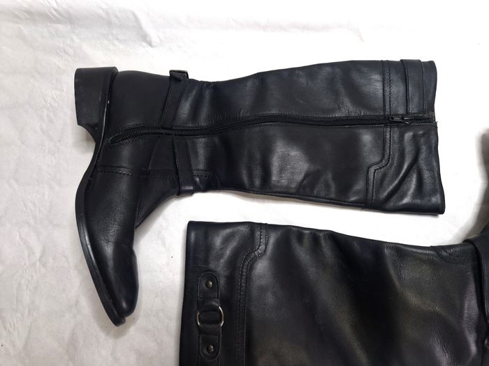 Bottes hautes  , femme  , cuir  , Flore leather  , taille 5 /  38 - photo numéro 3