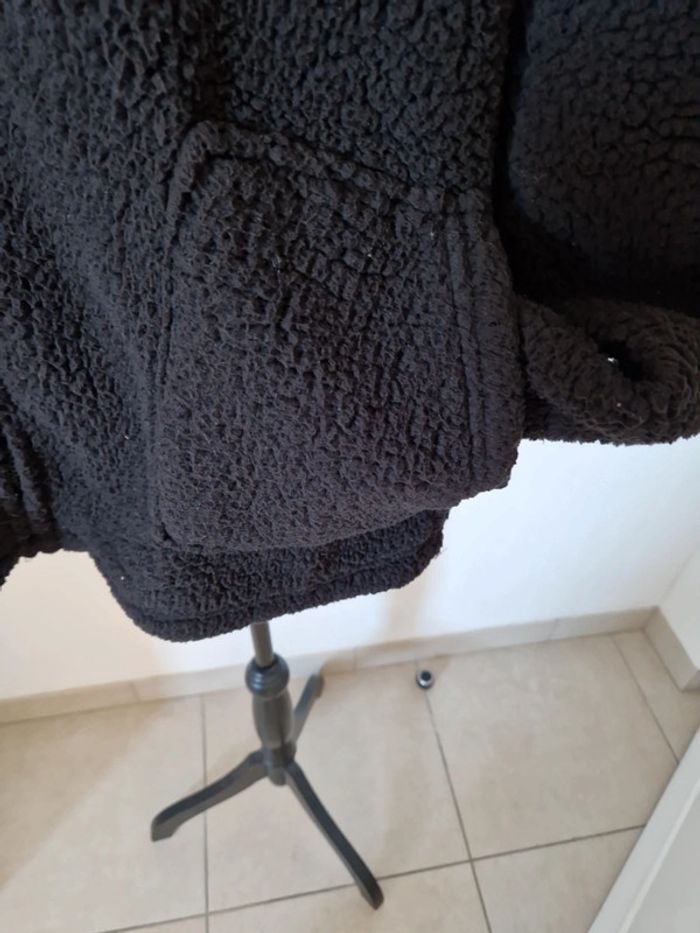 Veste blouson polaire Les Petites.. taille 42/44 noire - photo numéro 7
