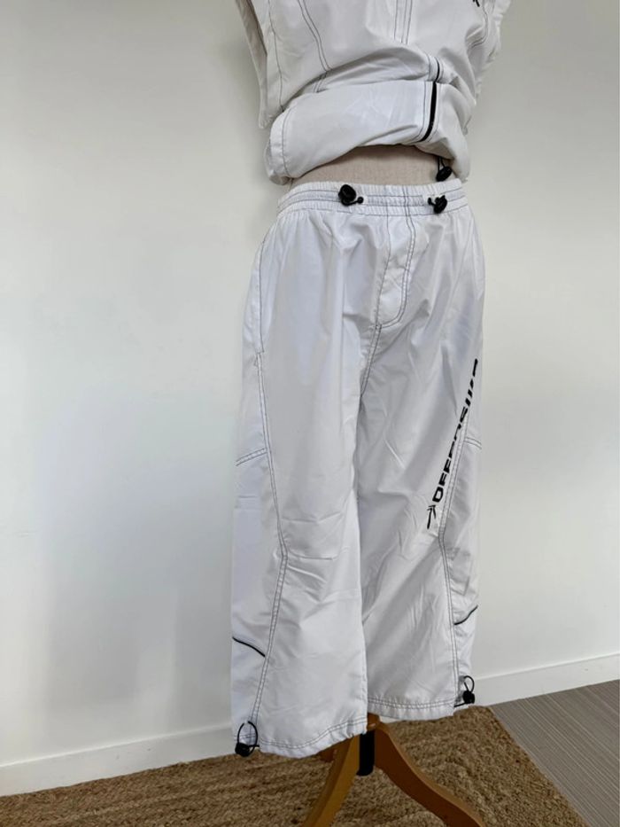 Ensemble jogging survêtement blanc homme man hombre pantalon bermuda - photo numéro 7