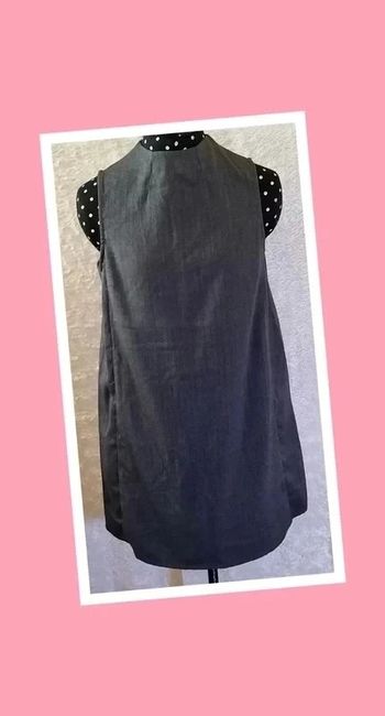 Robe 3 trous droite grise Stradivarius