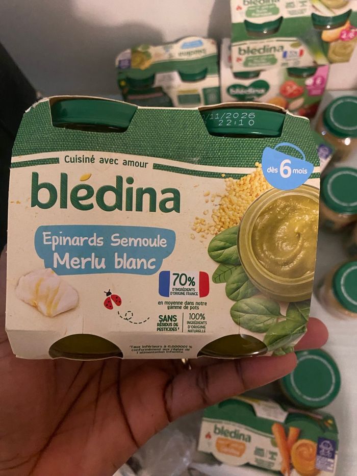 Lot petit pots bledina - photo numéro 5