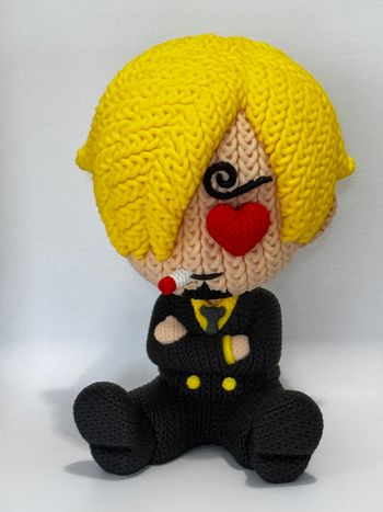 Figurine One Piece, Sanji version tricoté