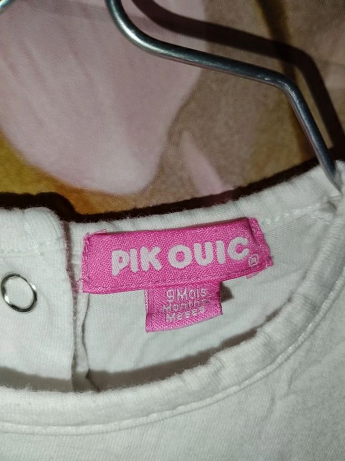 Tee shirt blanc 9mois - photo numéro 2