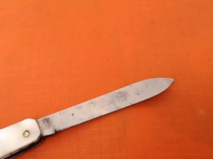 Couteau de poche ancien Plaquettes - photo numéro 7