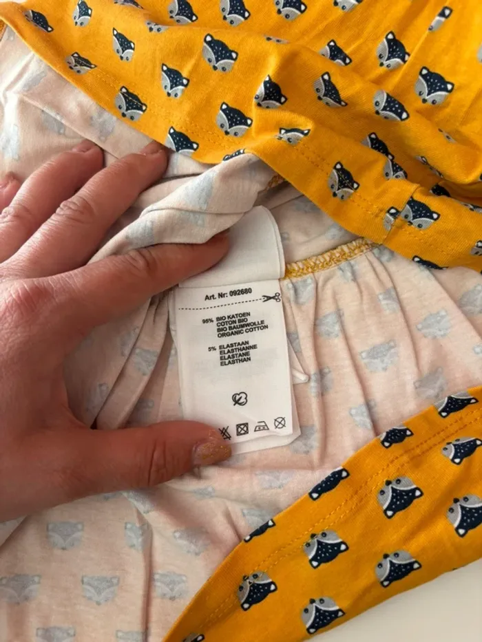 Robe moutarde renards jbc 68/6m - photo numéro 7