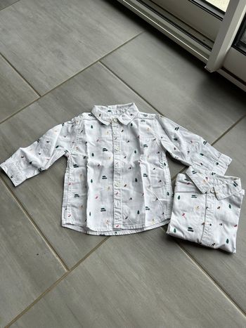 Lot de 2 chemises Noël gemo garçon 12 mois