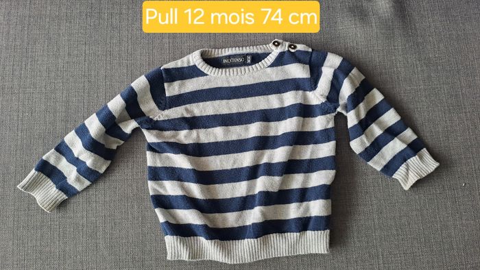 Pull marinière 12 mois in extenso comme neuf