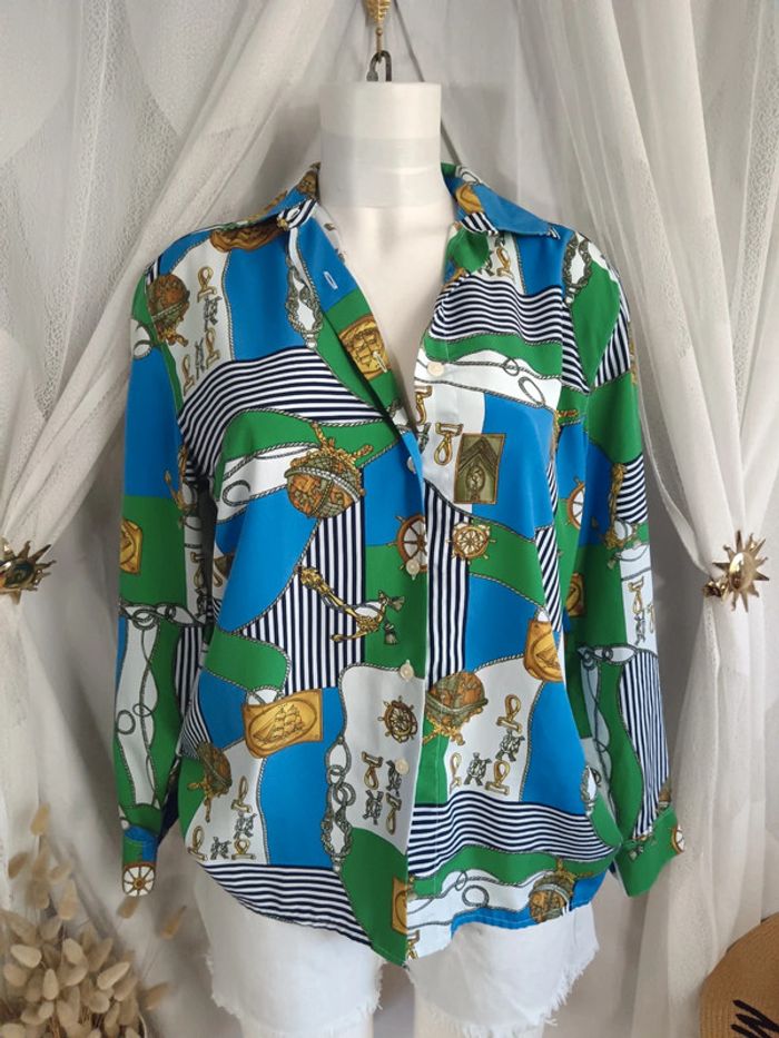 Burberrys | Chemise motif marin |   t. 38 - photo numéro 4