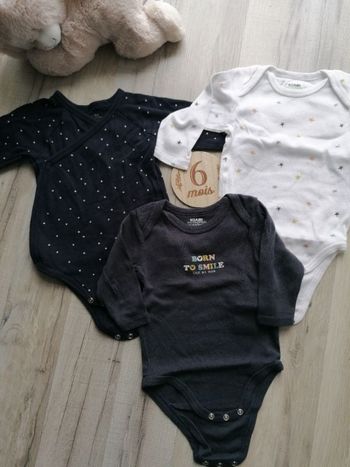 Bodies manche longues 6mois