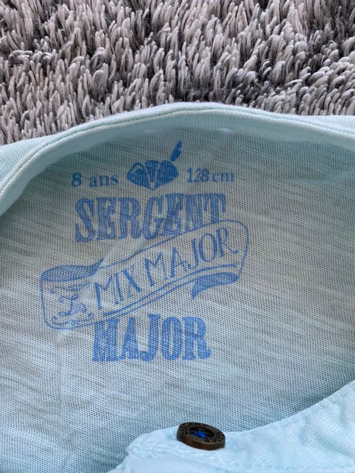 Teeshirt manches longues vert d’eau Sergent Major - 8 ans - photo numéro 5