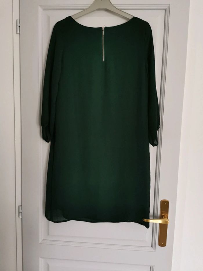 Robe fluide vert sapin - photo numéro 3