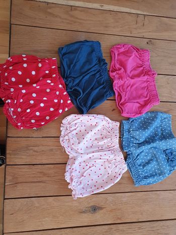 Lot 5 shorts bébé fille