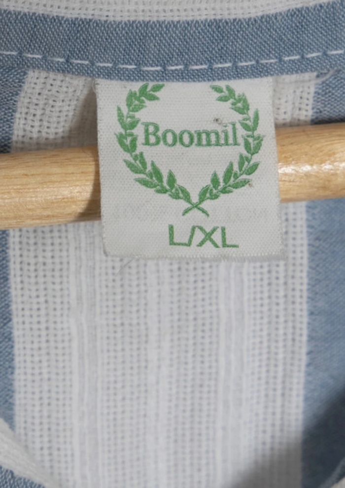 Chemise rayée bleu et blanc Boomil Taille L/XL (convient à un S/M oversize) - photo numéro 7