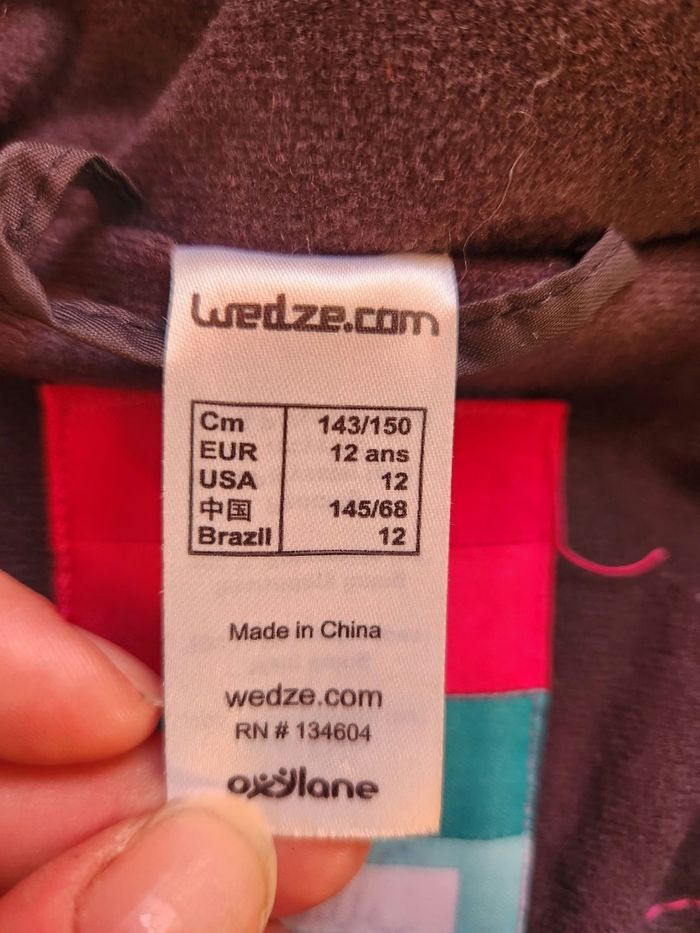 Veste de ski fille 12 ans – Oxylane gris anthracite – Très bon état - photo numéro 9