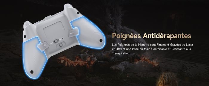 Manette EasySMX X15 Sans Fil RGB – Compatible PC, Switch, Android, iOS, Tesla - photo numéro 6