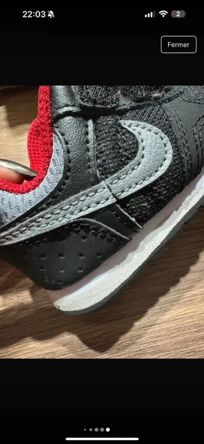 Basket Nike bébé - 18,5 / parfait état - photo numéro 7