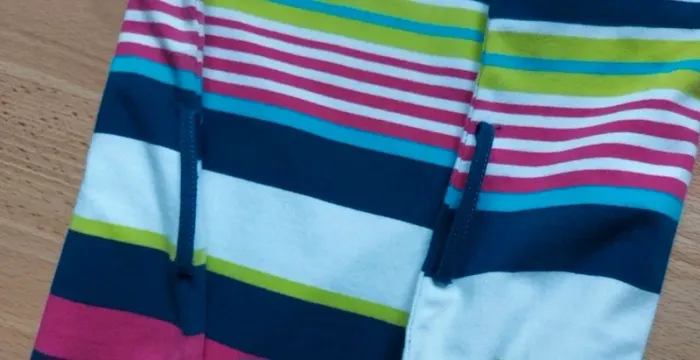 Robe asymétrique lignée multicolore - photo numéro 3