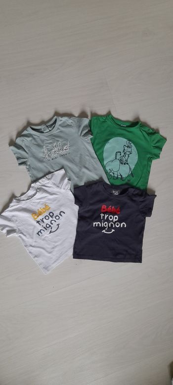 4 Tee-shirt T 24 mois