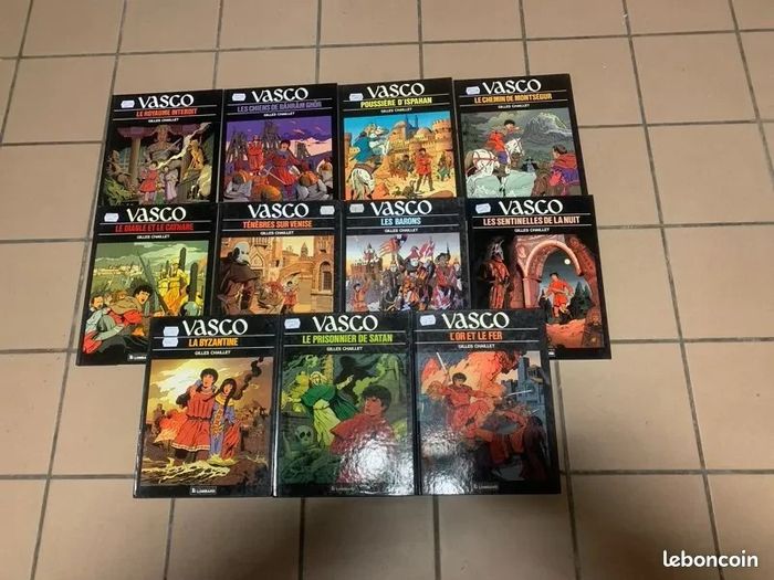 Lot de 11 bd vasco du tome 1au tome 11