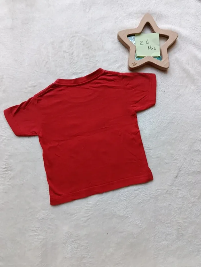 T-shirt rouge Peppa pig Taille 24 mois - photo numéro 4