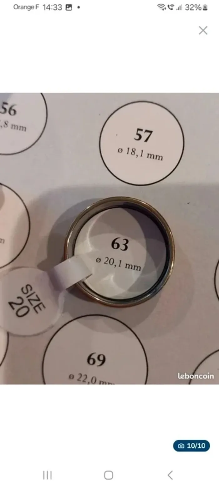 Bague en acier inoxydable taille 63 - photo numéro 4