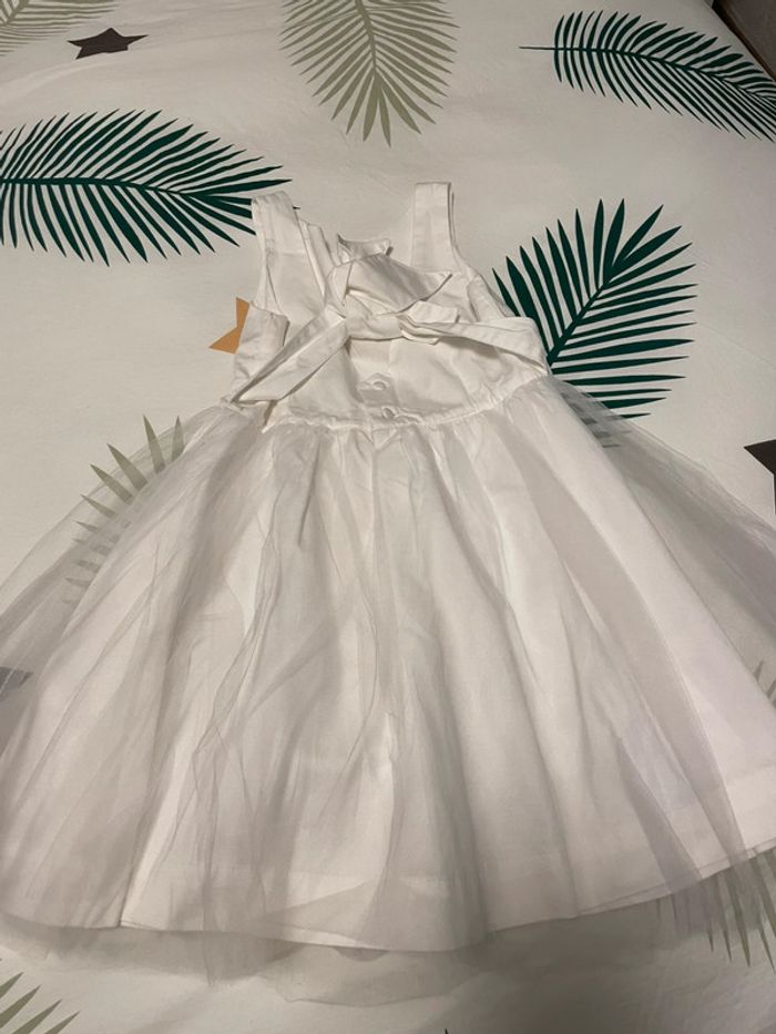 Robe cérémonie blanche vert baudet 5 ans - photo numéro 2