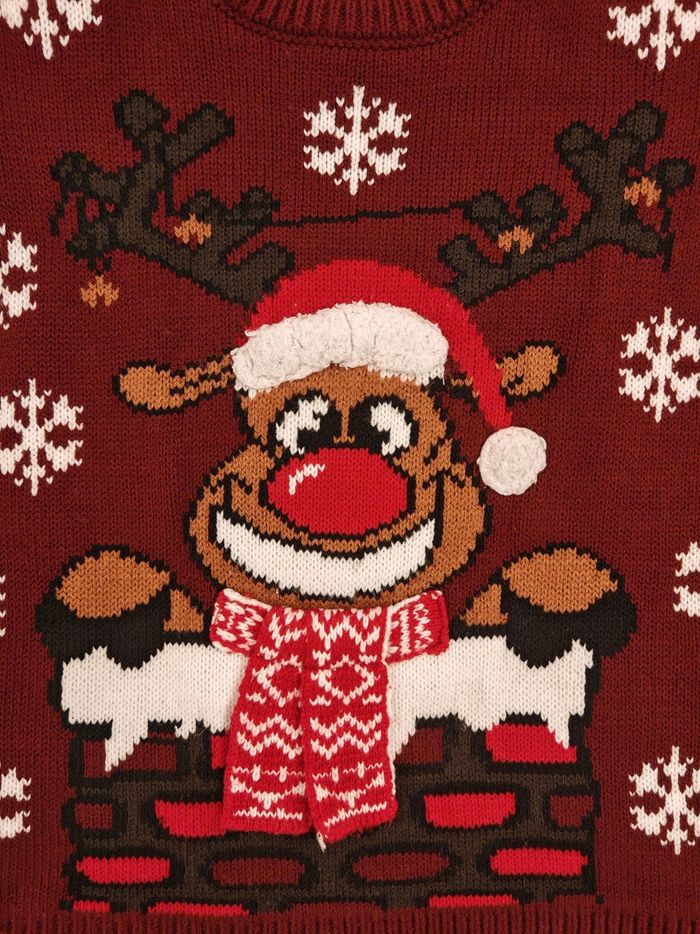Pull renne de noel Armand Thiery 4/5 ans - photo numéro 2