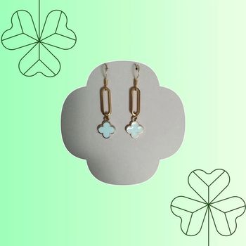 Boucle d'oreille trèfle