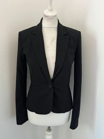Veste blazer noire cintrée camaïeu S