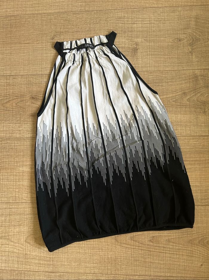 Débardeur blanc et noir Liu Jo taille 44 bon état (taille petit) - photo numéro 7
