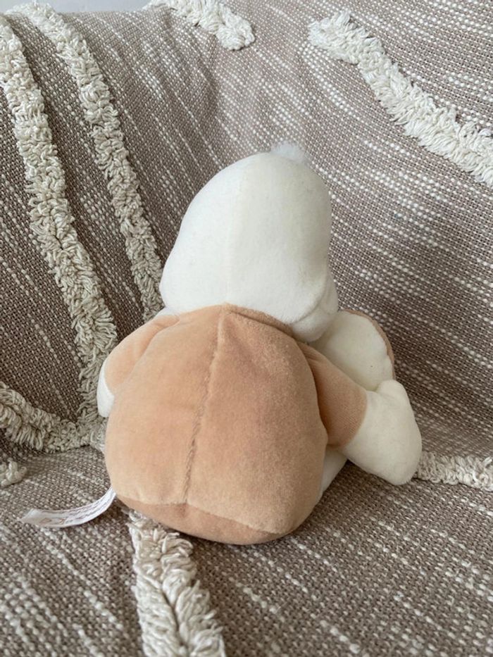 Peluche doudou Tiamo collection 28cm Canard oiseau marron beige et blanc très bon état - photo numéro 3