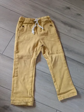 Pantalon jaune moutarde Verbaudet 3 ans