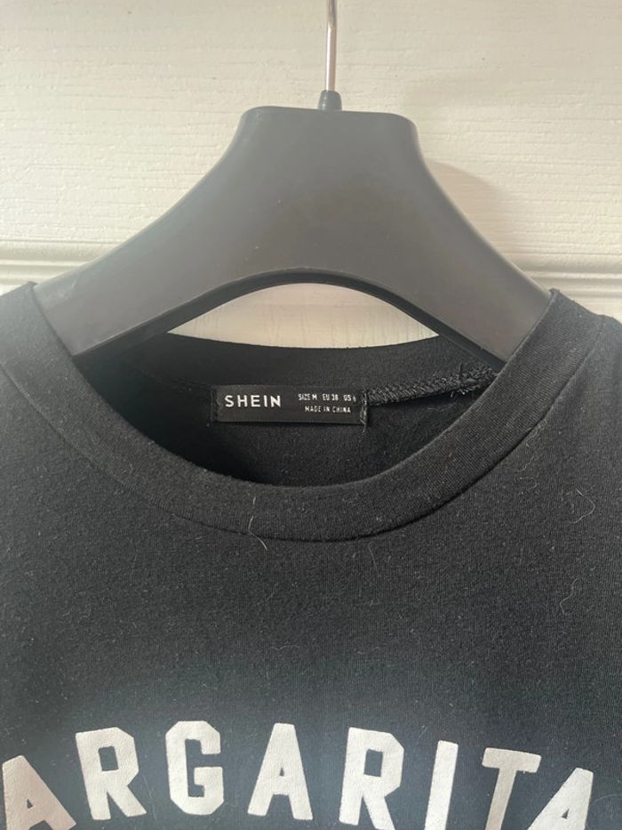 T-shirt long noir - photo numéro 3