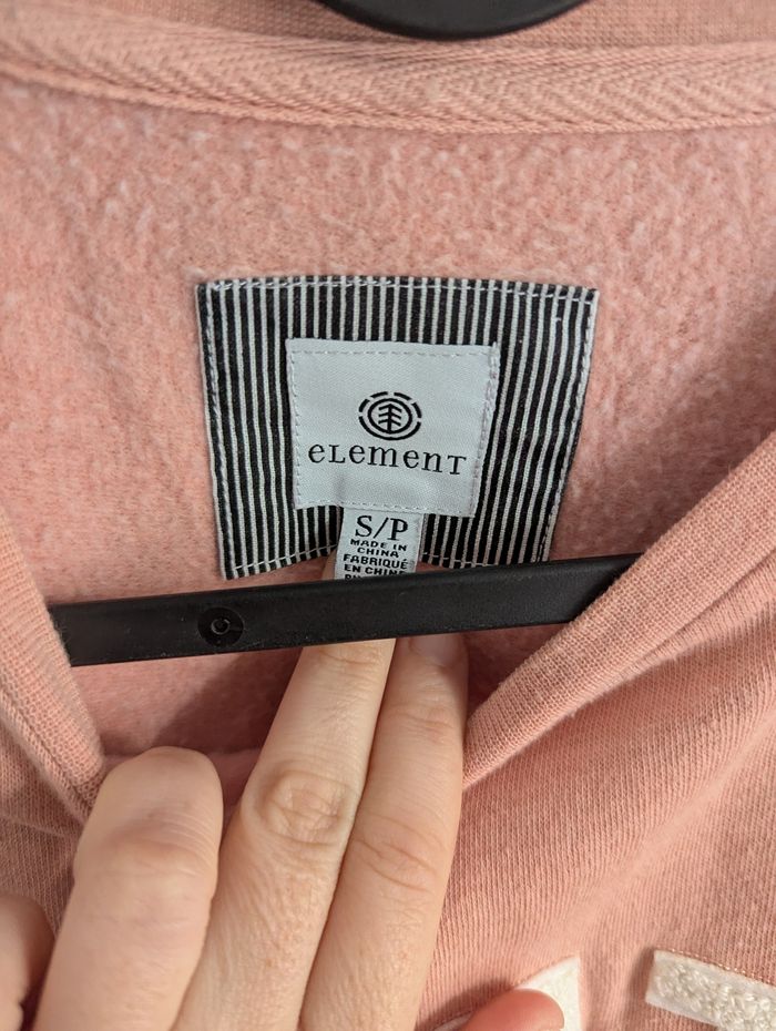 Sweat element pull rose abricot taille 36 s - photo numéro 5