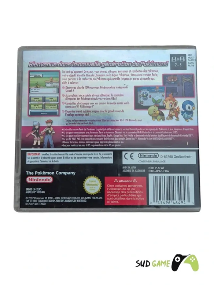 Jeu DS " Pokémon Perle " - photo numéro 2