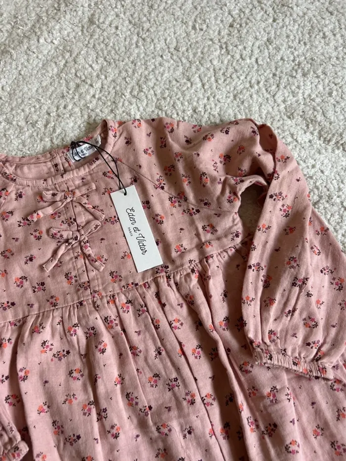 Robe rose à fleurs - photo numéro 2